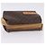 Céline Pouch CELINE Macadam Canvas PVC Leather Brown Gold Auth ki6850 Marrone D'oro - vista 7