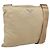 Bolsa de Ombro PRADA Nylon Beige Silver Auth ar14195 Prata Bege