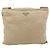Bolsa de Ombro PRADA Nylon Beige Silver Auth ar14195 Prata Bege - vista 13