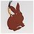 Hermès HERMES Petit Ash Rabbit PM Bag Charm Leder Brown Auth 204795M Braun - Ansicht 4
