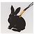 Hermès HERMES Petit Ash Rabbit PM Bag Charm Leder Brown Auth 204795M Braun - Ansicht 5