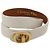 Bracciale Christian Dior Pelle Oro Bianco Auth 204946M D'oro - vista 2
