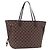 Borsa Tote LOUIS VUITTON Damier Ebene Neverfull MM N51105 LV Auth 204128V