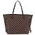 Borsa Tote LOUIS VUITTON Damier Ebene Neverfull MM N51105 LV Auth 204128V - vista 2