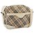 Borsa a tracolla BURBERRY Nova Check Canvas Beige Silver Auth 203708 Argento