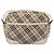 Borsa a tracolla BURBERRY Nova Check Canvas Beige Silver Auth 203708 Argento - vista 3