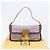 Borsa a tracolla FENDI Mamma Baguette in pelle con perline Viola Oro Auth 194784SM D'oro Porpora - vista 12
