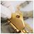 Borsa a mano arricciata Miu Miu in pelle 2way Grigio Oro Auth LN169 Marrone D'oro - vista 10