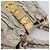 Borsa a mano arricciata Miu Miu in pelle 2way Grigio Oro Auth LN169 Marrone D'oro - vista 5