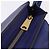 Céline Borsa a mano CELINE Trapeze in pelle scamosciata 2way Blu Oro Auth 203775A D'oro - vista 25