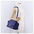 Céline Borsa a mano CELINE Trapeze in pelle scamosciata 2way Blu Oro Auth 203775A D'oro - vista 33