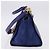 Céline Borsa a mano CELINE Trapeze in pelle scamosciata 2way Blu Oro Auth 203775A D'oro - vista 4