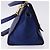 Céline Borsa a mano CELINE Trapeze in pelle scamosciata 2way Blu Oro Auth 203775A D'oro - vista 5