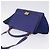 Céline Borsa a mano CELINE Trapeze in pelle scamosciata 2way Blu Oro Auth 203775A D'oro - vista 6