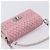 Borsa a tracolla con catena Miu Miu in pelle 2way Rosa Argento Auth BA15638A - vista 14
