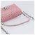 Borsa a tracolla con catena Miu Miu in pelle 2way Rosa Argento Auth BA15638A - vista 7