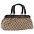 Borsa a mano GUCCI GG Canvas con manico in legno Beige 112683 Auth 203883V