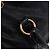 Bolsa de Mão Miu Miu em Couro 2way Preta Dourada Auth 203798V Preto Dourado - vista 25