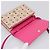Borsa a tracolla MCM Vicetos PVC Pelle Rosa Tono Oro Auth 204597A - vista 15