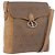 Borsa a tracolla Christian Dior Honeycomb Canvas PVC Beige Gold Auth 203461 D'oro