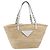 Borsa Tote PRADA in palma intrecciata Raffia Beige Auth 203649M - vista 13