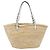 Borsa Tote PRADA in palma intrecciata Raffia Beige Auth 203649M - vista 2