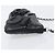 Borsa CHANEL Choco Bar linea COCO Mark Chain Bag in pelle nera e argento CC Auth 203211V Nero - vista 4