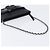 Borsa CHANEL Choco Bar linea COCO Mark Chain Bag in pelle nera e argento CC Auth 203211V Nero - vista 7