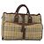 Bolsa Boston Burberrys Nova Check PVC Beige Gold Auth bs36905 Bege Dourado