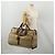 Bolsa Boston Burberrys Nova Check PVC Beige Gold Auth bs36905 Bege Dourado - vista 24