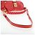 Borsa a mano Miu Miu in pelle 2way rossa tono oro Auth 167603V Rosso - vista 9