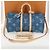 Borsa LOUIS VUITTON Monogram Denim Keepall Bandouliere 45 M24315 LV Auth yk9898SM Blu - vista 12