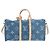 Borsa LOUIS VUITTON Monogram Denim Keepall Bandouliere 45 M24315 LV Auth yk9898SM Blu - vista 2