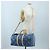 Borsa LOUIS VUITTON Monogram Denim Keepall Bandouliere 45 M24315 LV Auth yk9898SM Blu - vista 37
