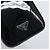 Bolsa de mão PRADA Couro envernizado Black Silver Auth 204066A Preto Prata - vista 17