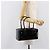 Bolsa de mão PRADA Couro envernizado Black Silver Auth 204066A Preto Prata - vista 23