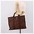 Hermès HERMES Her Line MM Handtasche Canvas Brown Silver Auth 205885A Braun Silber - Ansicht 21
