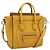 Céline CELINE Luggage Nano Hand Bag Leather 2way Yellow Gold Auth 204834M D'oro Giallo
