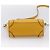 Céline CELINE Luggage Nano Hand Bag Leather 2way Yellow Gold Auth 204834M D'oro Giallo - vista 12