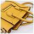 Céline CELINE Luggage Nano Hand Bag Leather 2way Yellow Gold Auth 204834M D'oro Giallo - vista 6