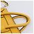 Céline CELINE Luggage Nano Hand Bag Leather 2way Yellow Gold Auth 204834M D'oro Giallo - vista 8