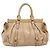 Borsa a mano Miu Miu in pelle 2way Beige Gold Auth am12661V D'oro - vista 2