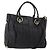 Bolsa de mão BALLY em couro 2way Preta Dourada Auth mr2891 Preto Dourado