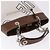 BURBERRY Blue Label Chain Tote Bag Canvas Weiß Silber Auth 204369 - Ansicht 7