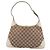 Borsa a tracolla GUCCI GG Canvas Pelle Beige Oro 145778 Auth 204438A D'oro - vista 3