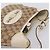 Borsa a tracolla GUCCI GG Canvas Pelle Beige Oro 145778 Auth 204438A D'oro - vista 6