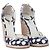 Miu Miu Polka-Dot Canvas Espadrille Wedges - ’10s Bianco - vista 2