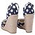 Miu Miu Polka-Dot Canvas Espadrille Wedges - ’10s Bianco - vista 3