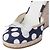 Miu Miu Polka-Dot Canvas Espadrille Wedges - ’10s Bianco - vista 4