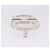 Fibbie Salvatore Ferragamo Gancini in metallo bianco argento Auth ar14199 - vista 5